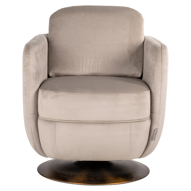 Draaifauteuil Turner khaki velvet fire retardant (FR-Quartz 903 Khaki) van Richmond Interiors – Luxe comfort op maat van PureWonen. Vraag naar de beste prijs.