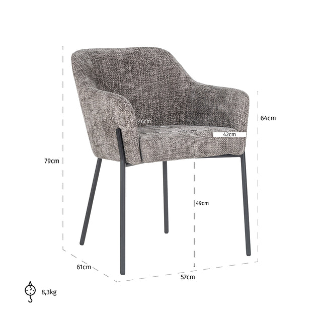 Stoel Fay wood renegade (Renegade wood 108) van Richmond Interiors – Luxe comfort op maat van PureWonen. Vraag naar de beste prijs.