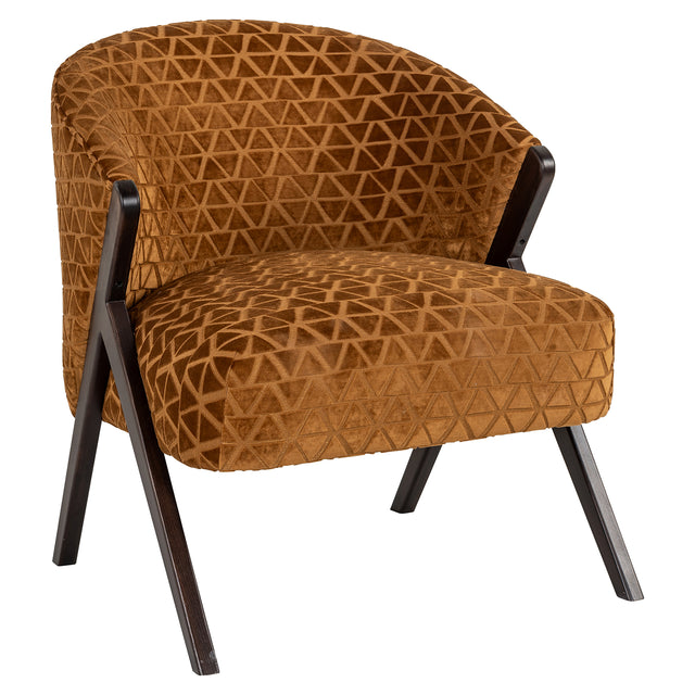 Fauteuil Mia gold triangle (Triangle 2013 old gold) van Richmond Interiors – Luxe comfort op maat van PureWonen. Vraag naar de beste prijs.