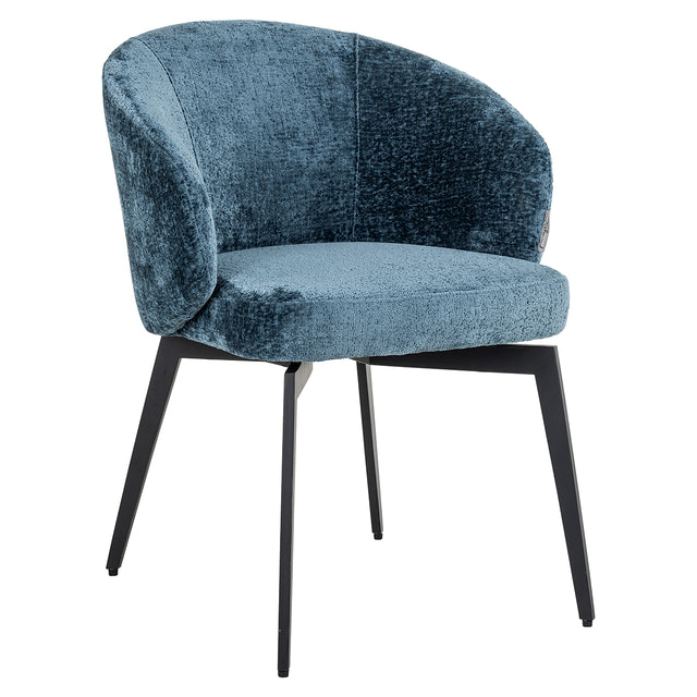 Stoel Amphara blue chenille fire retardant (Bergen 601 blue chenille) van Richmond Interiors – Luxe comfort op maat van PureWonen. Vraag naar de beste prijs.
