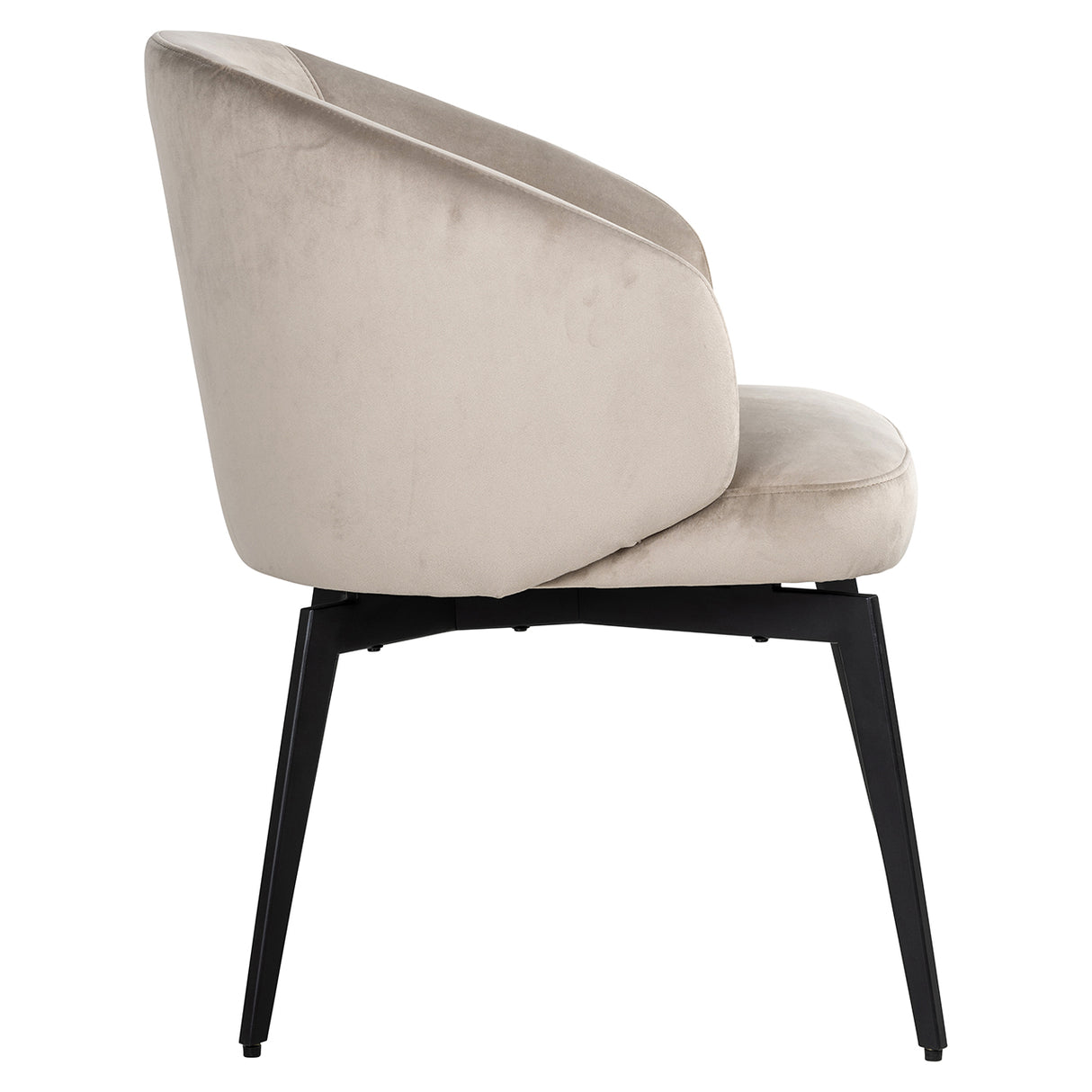 Stoel Amphara khaki velvet fire retardant (FR-Quartz 903 Khaki) van Richmond Interiors – Luxe comfort op maat van PureWonen. Vraag naar de beste prijs.