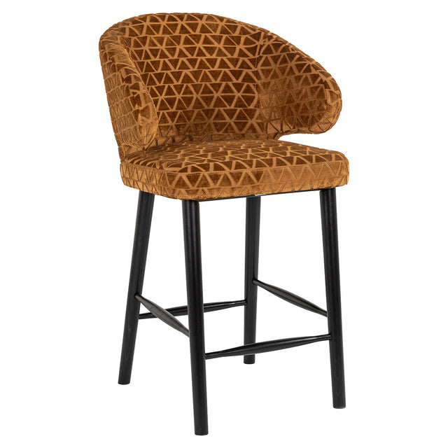 Counterstoel Indigo gold triangle (Triangle 2013 old gold) van Richmond Interiors – Luxe comfort op maat van PureWonen. Vraag naar de beste prijs.