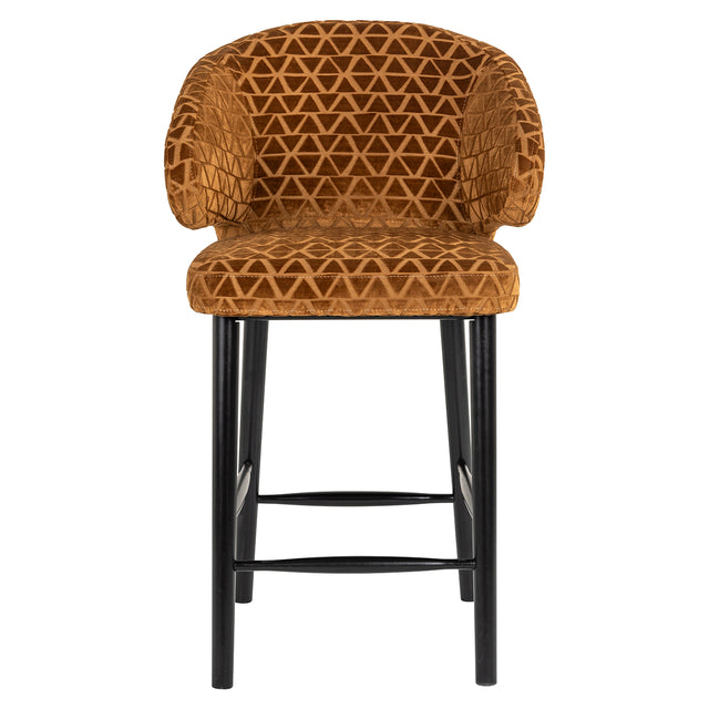 Counterstoel Indigo gold triangle (Triangle 2013 old gold) van Richmond Interiors – Luxe comfort op maat van PureWonen. Vraag naar de beste prijs.