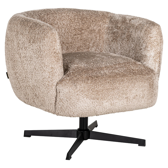 Draaifauteuil Estelle Sheep Nature (Sheep 01 nature) van Richmond Interiors – Luxe comfort op maat van PureWonen. Vraag naar de beste prijs.