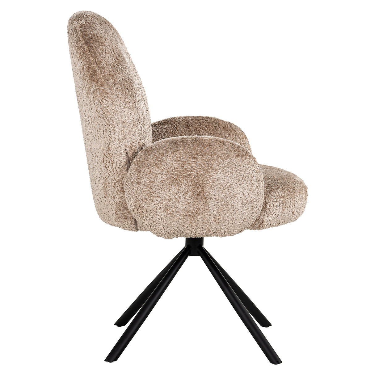 Draaistoel Jolie natural sheep (Sheep 01 nature) van Richmond Interiors – Luxe comfort op maat van PureWonen. Vraag naar de beste prijs.