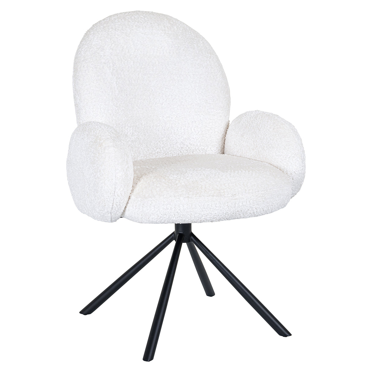 Draaistoel Jolie white sheep (Sheep 02 white) van Richmond Interiors – Luxe comfort op maat van PureWonen. Vraag naar de beste prijs.