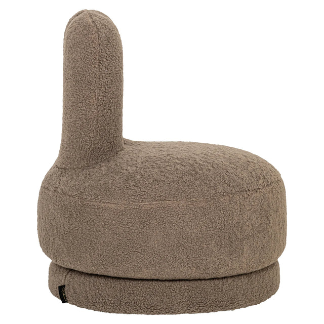 Lounge stoel Bunny taupe swivel kids