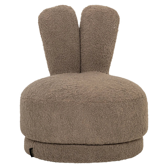 Lounge stoel Bunny taupe swivel kids