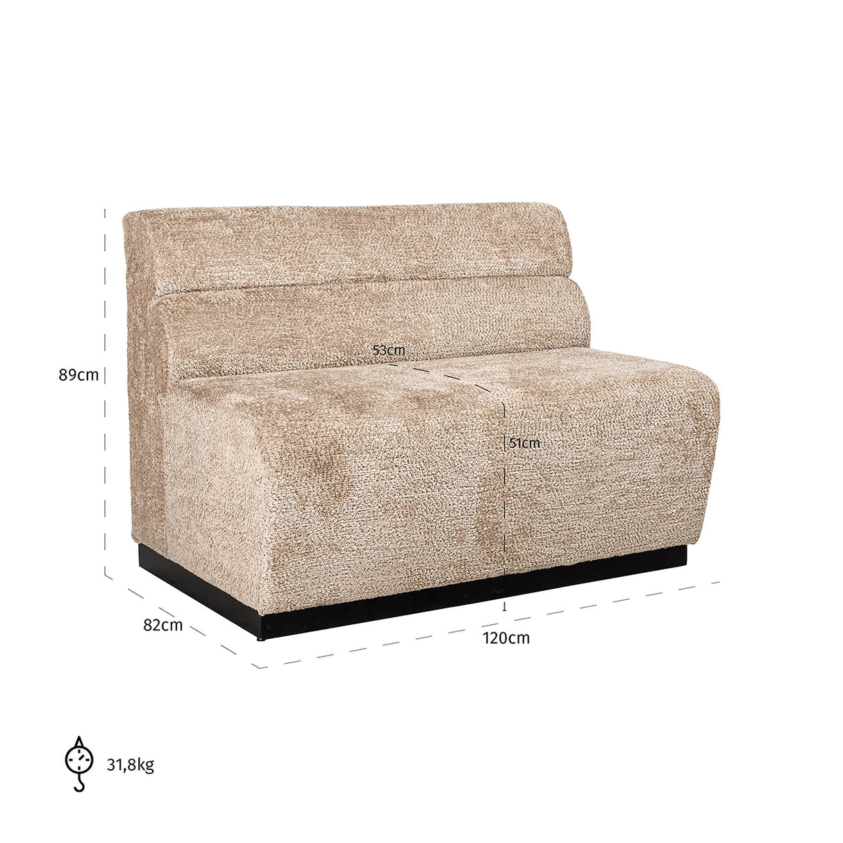 Eetkamerbank Delia fire retardant () van Richmond Interiors – Luxe comfort op maat van PureWonen. Vraag naar de beste prijs.