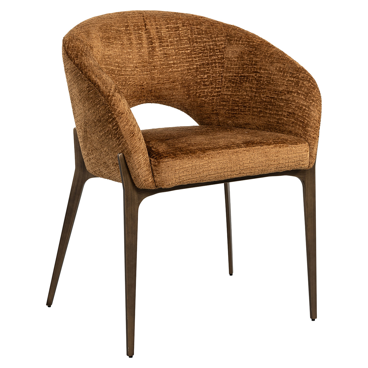Eetkamerstoel Kenzi cognac fusion (Fusion cognac 28) van Richmond Interiors – Luxe comfort op maat van PureWonen. Vraag naar de beste prijs.