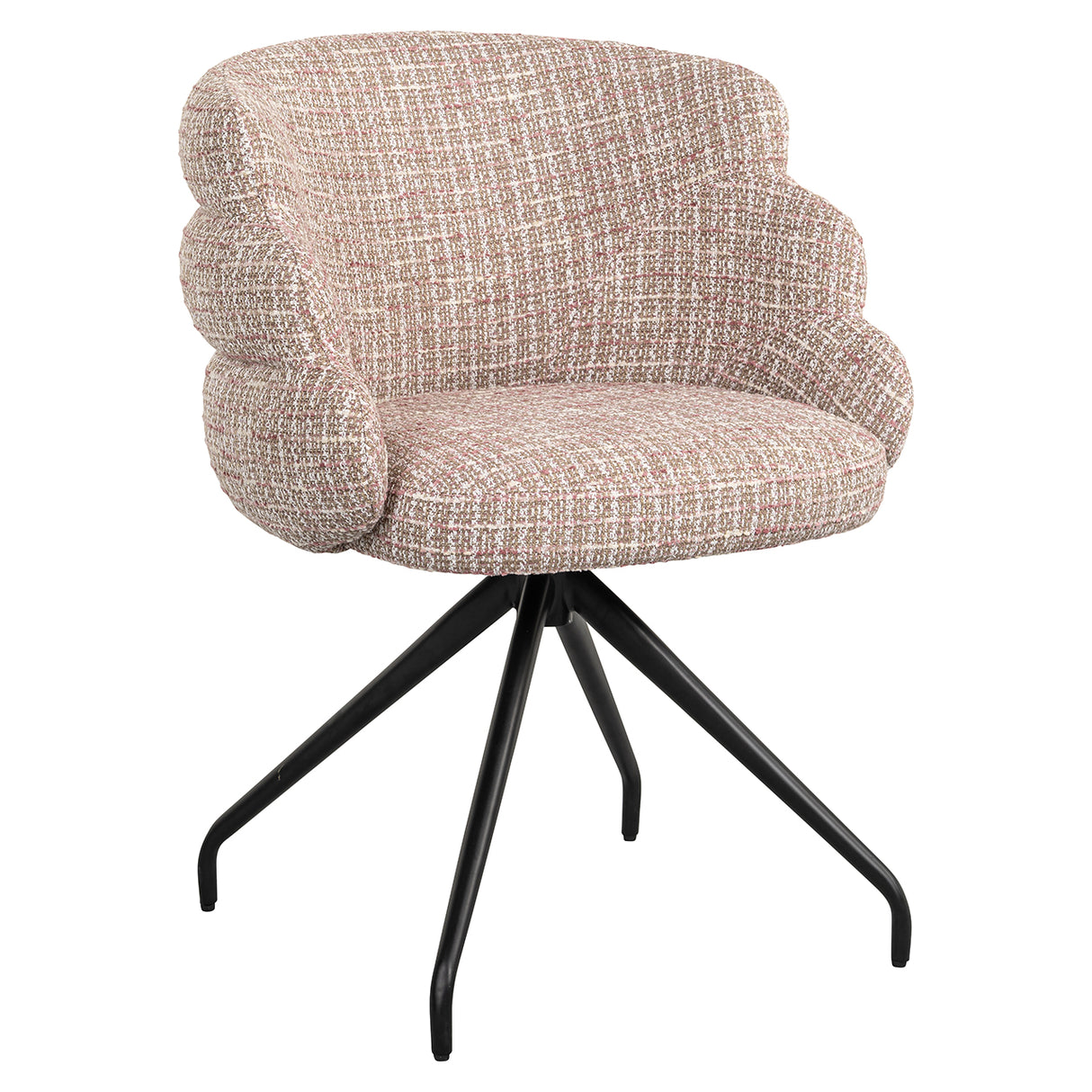Draaistoel Kayla trendy rose (Be trendy 1673 rose) van Richmond Interiors – Luxe comfort op maat van PureWonen. Vraag naar de beste prijs.