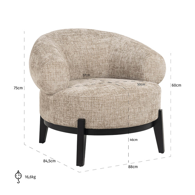 Fauteuil Montana desert renegade (Renegade desert 109) van Richmond Interiors – Luxe comfort op maat van PureWonen. Vraag naar de beste prijs.