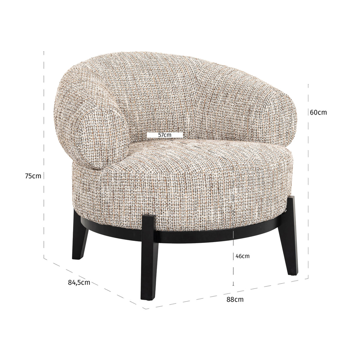 Lounge stoel Montana customized fire retardant