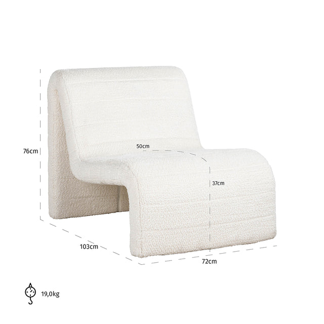Fauteuil Kelly lovely white (Be Lovely 02 White) van Richmond Interiors – Luxe comfort op maat van PureWonen. Vraag naar de beste prijs.