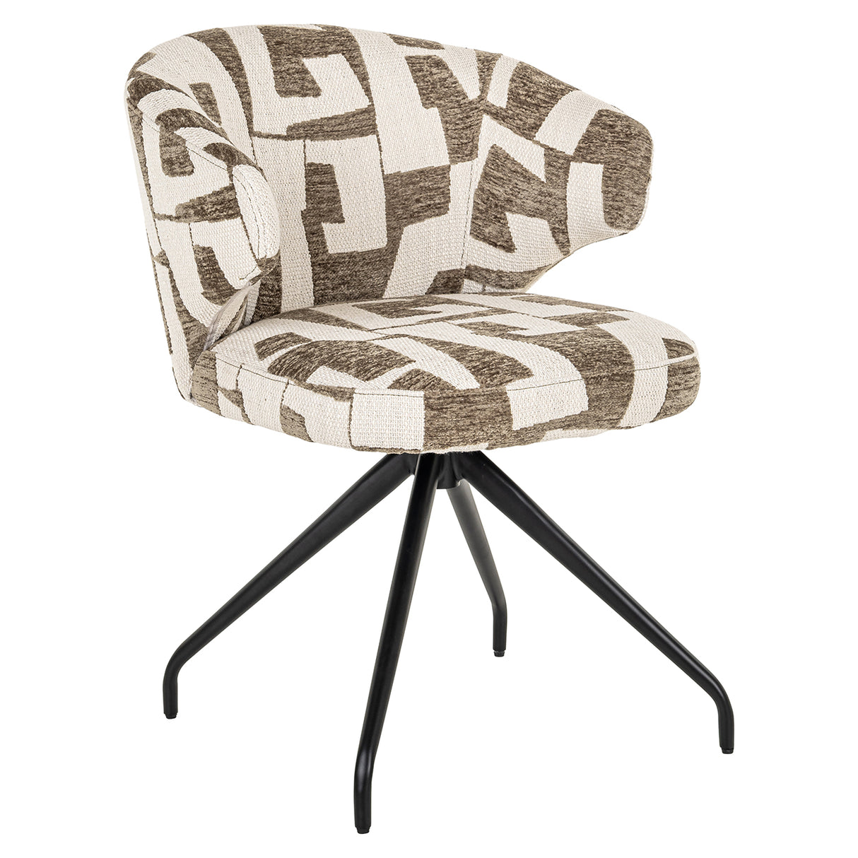 Draaistoel Milly moss graffic (Moss graffic) van Richmond Interiors – Luxe comfort op maat van PureWonen. Vraag naar de beste prijs.