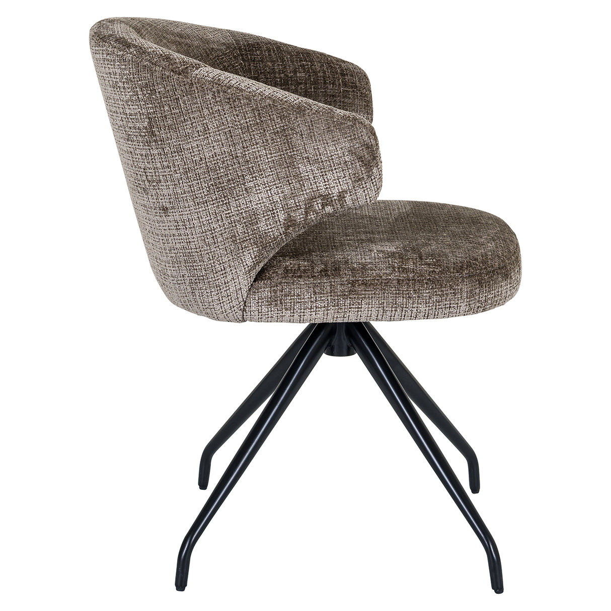 Draaistoel Milly stone chenille (Niagara 104 Stone Chenille) van Richmond Interiors – Luxe comfort op maat van PureWonen. Vraag naar de beste prijs.