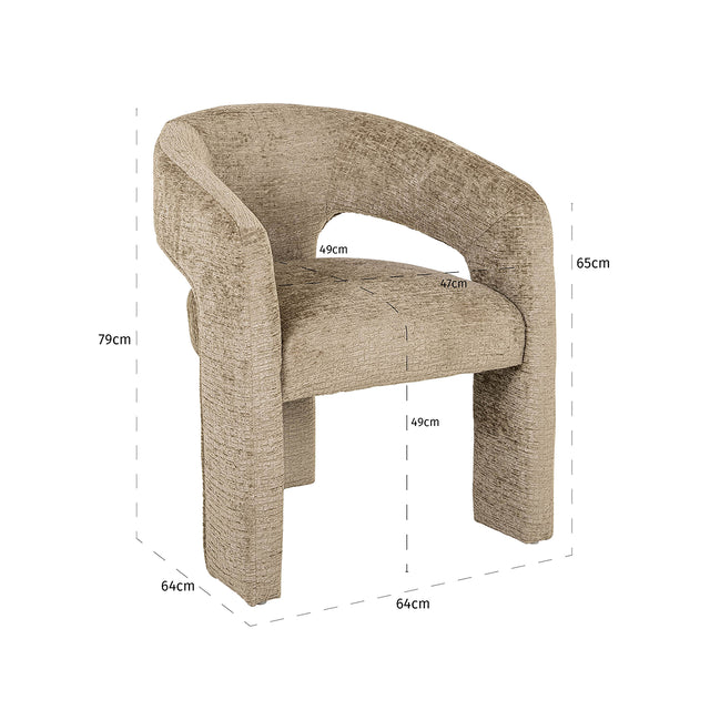 Stoel Belle desert fusion fire retardant (FR-Fusion 109 desert) van Richmond Interiors – Luxe comfort op maat van PureWonen. Vraag naar de beste prijs.