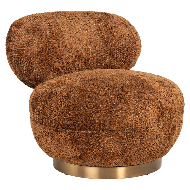 Draaifauteuil Jace Lovely cinnamon (Be Lovely 603 Cinnamon) van Richmond Interiors – Luxe comfort op maat van PureWonen. Vraag naar de beste prijs.