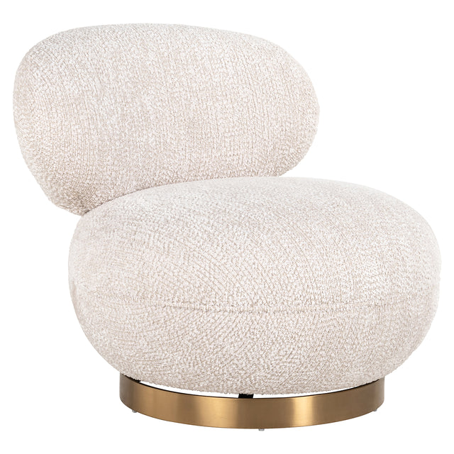 Draaifauteuil Jace lovely cream (Be Lovely 11 Cream) van Richmond Interiors – Luxe comfort op maat van PureWonen. Vraag naar de beste prijs.