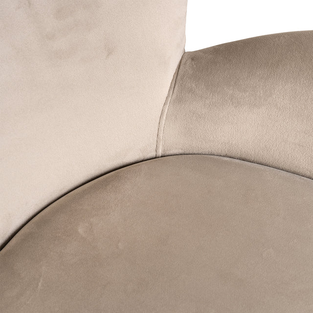 Stoel Amber khaki velvet fire retardant (FR-Quartz 903 Khaki) van Richmond Interiors – Luxe comfort op maat van PureWonen. Vraag naar de beste prijs.