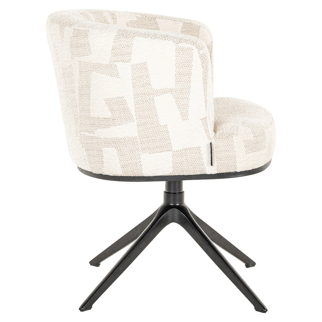 Draaifauteuil Cheyenne beige graffic (Beige graffic) van Richmond Interiors – Luxe comfort op maat van PureWonen. Vraag naar de beste prijs.