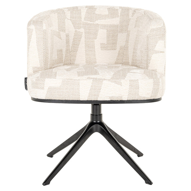 Draaifauteuil Cheyenne beige graffic (Beige graffic) van Richmond Interiors – Luxe comfort op maat van PureWonen. Vraag naar de beste prijs.