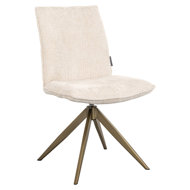 Draaistoel Dakota beige chenille (Niagara 902 beige Chenille) van Richmond Interiors – Luxe comfort op maat van PureWonen. Vraag naar de beste prijs.