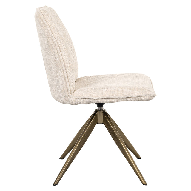 Draaistoel Dakota beige chenille (Niagara 902 beige Chenille) van Richmond Interiors – Luxe comfort op maat van PureWonen. Vraag naar de beste prijs.