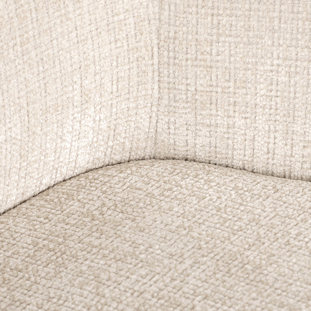 Draaistoel met arm Dakota beige chenille (Niagara 902 beige Chenille) van Richmond Interiors – Luxe comfort op maat van PureWonen. Vraag naar de beste prijs.