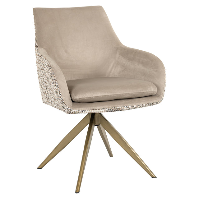 Draaistoel Lisonne be trendy nature / khaki velvet (Be Trendy 01 Nature) van Richmond Interiors – Luxe comfort op maat van PureWonen. Vraag naar de beste prijs.