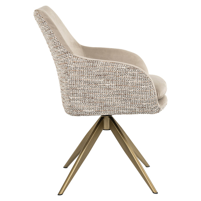 Draaistoel Lisonne be trendy nature / khaki velvet (Be Trendy 01 Nature) van Richmond Interiors – Luxe comfort op maat van PureWonen. Vraag naar de beste prijs.
