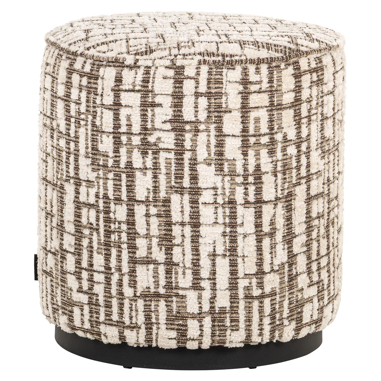 Poef & Voetenbank Lexie cream 45Ø