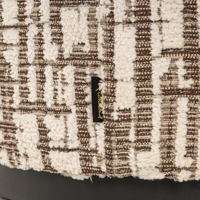 Poef & Voetenbank Lexie cream 45Ø