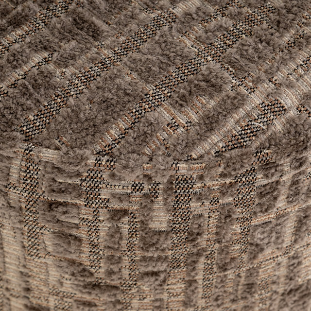 Poef & Voetenbank Lexie greige 45Ø