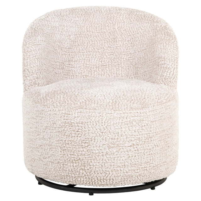 Lounge stoel Jackie lovely cream swivel kids