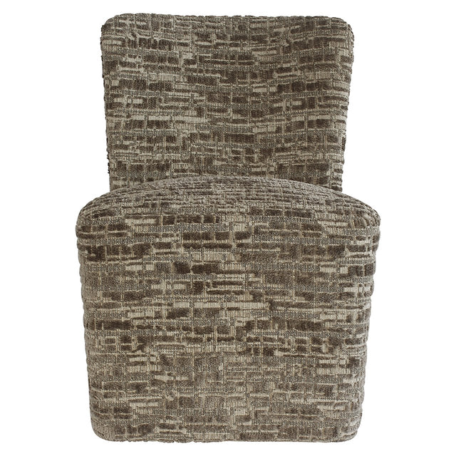 Eetkamerstoel Lorain greige on wheels