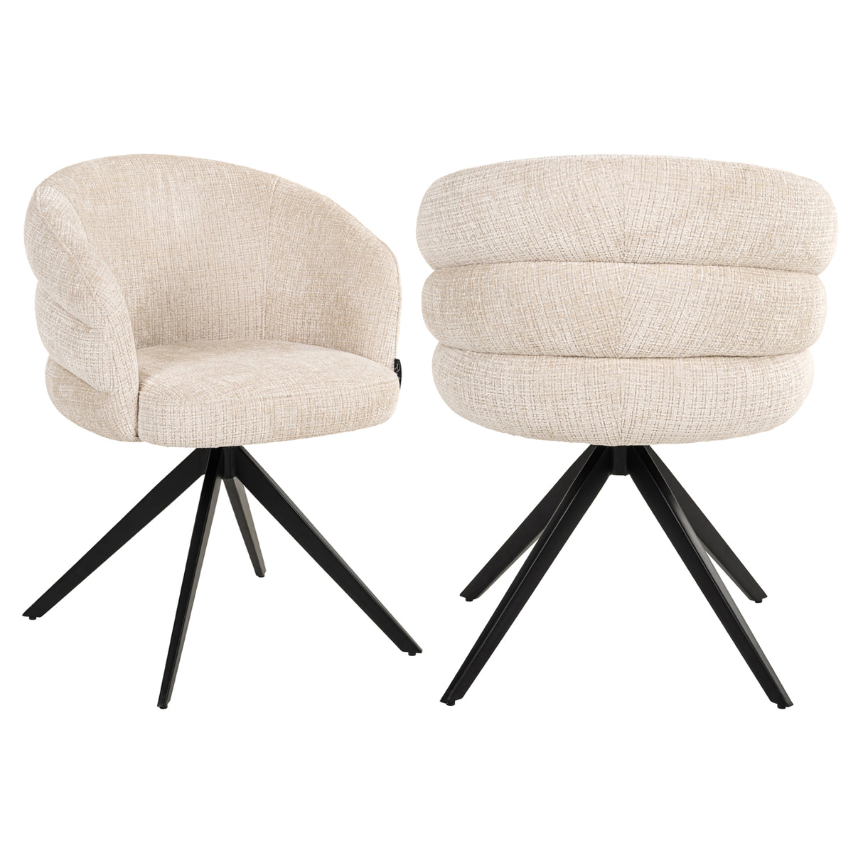 Eetkamerstoel Serenity niagara beige swivel fire retardant van Richmond Interiors – Luxe comfort op maat van PureWonen. Vraag naar de beste prijs.