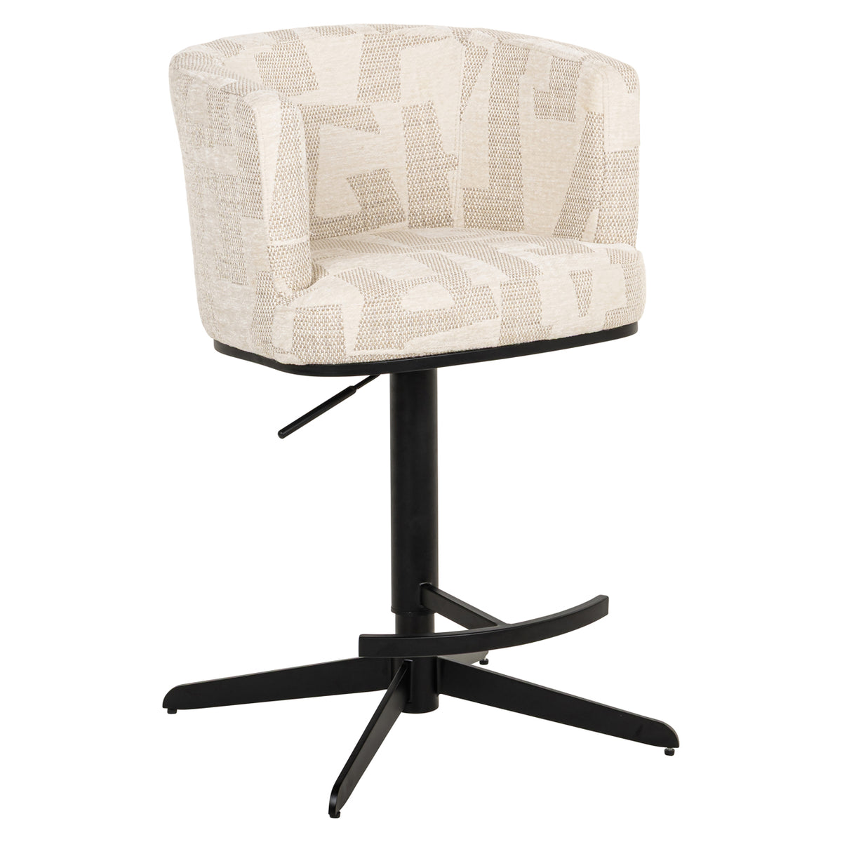Bar/counterstoel Cheyenne beige graffic (Beige graffic) – Richmond Interiors (afbeelding 8)