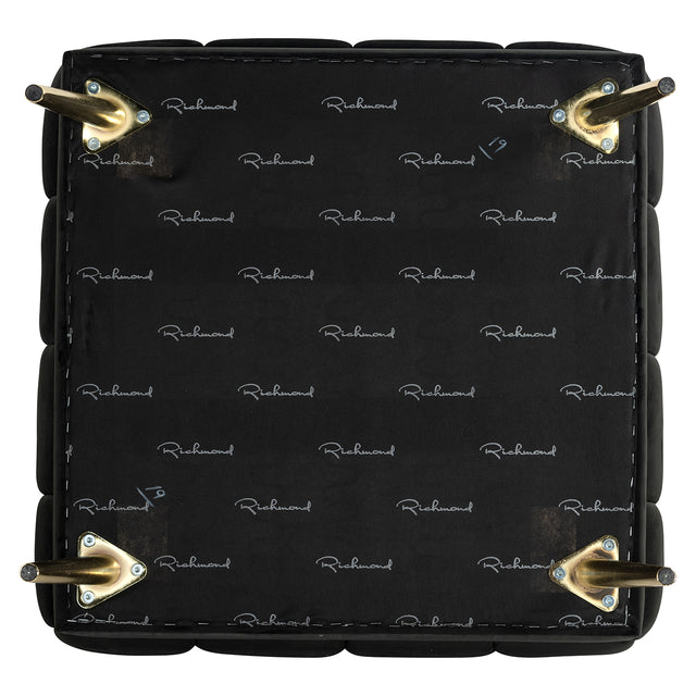 Poef Huxley antraciet velvet (Quartz Antraciet 801) van Richmond Interiors – Luxe comfort op maat van PureWonen. Vraag naar de beste prijs.