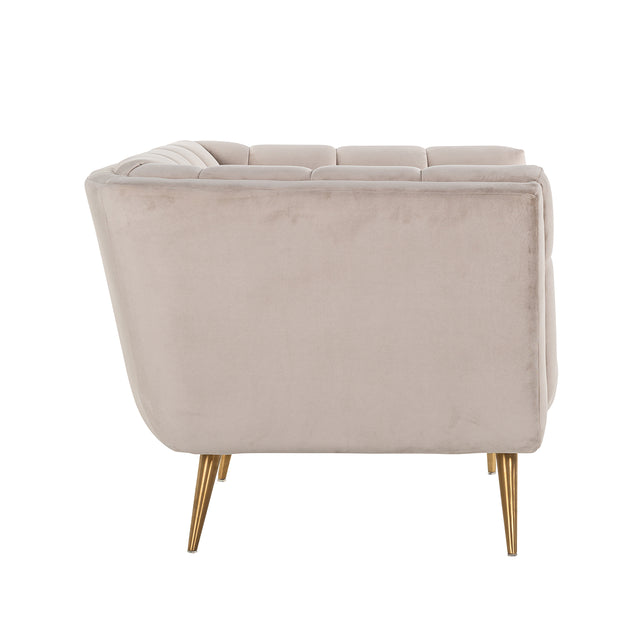 Fauteuil Huxley Khaki velvet / Brushed gold (Quartz Khaki 903) van Richmond Interiors – Luxe comfort op maat van PureWonen. Vraag naar de beste prijs.
