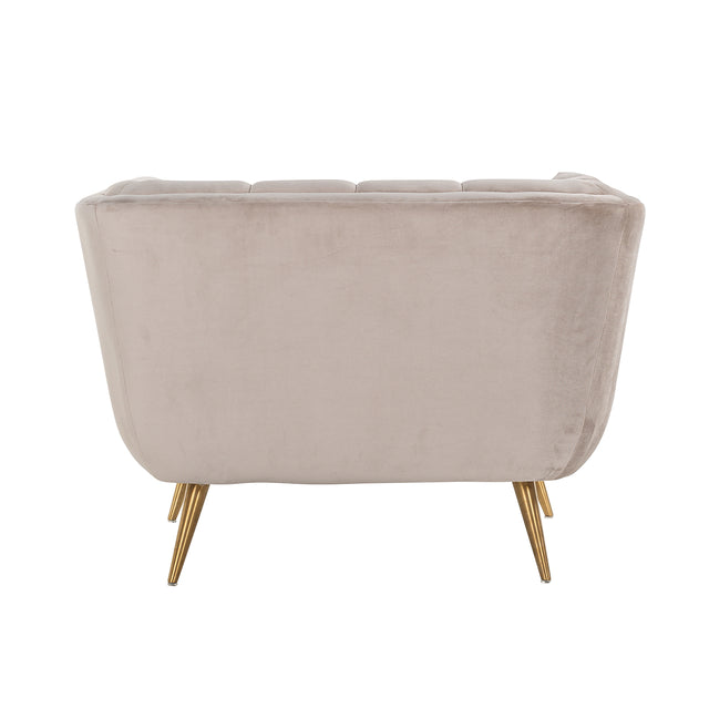 Fauteuil Huxley Khaki velvet / Brushed gold (Quartz Khaki 903) van Richmond Interiors – Luxe comfort op maat van PureWonen. Vraag naar de beste prijs.