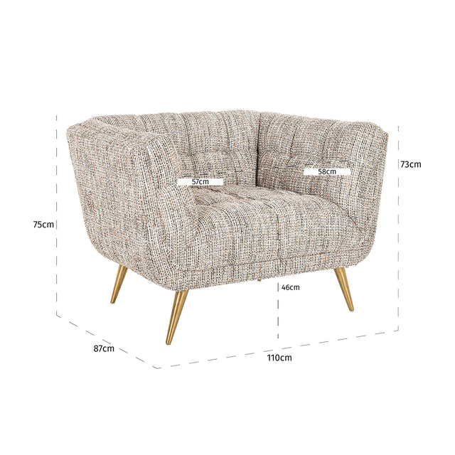 Fauteuil Huxley trendy nature (Be Trendy 01 Nature) van Richmond Interiors – Luxe comfort op maat van PureWonen. Vraag naar de beste prijs.