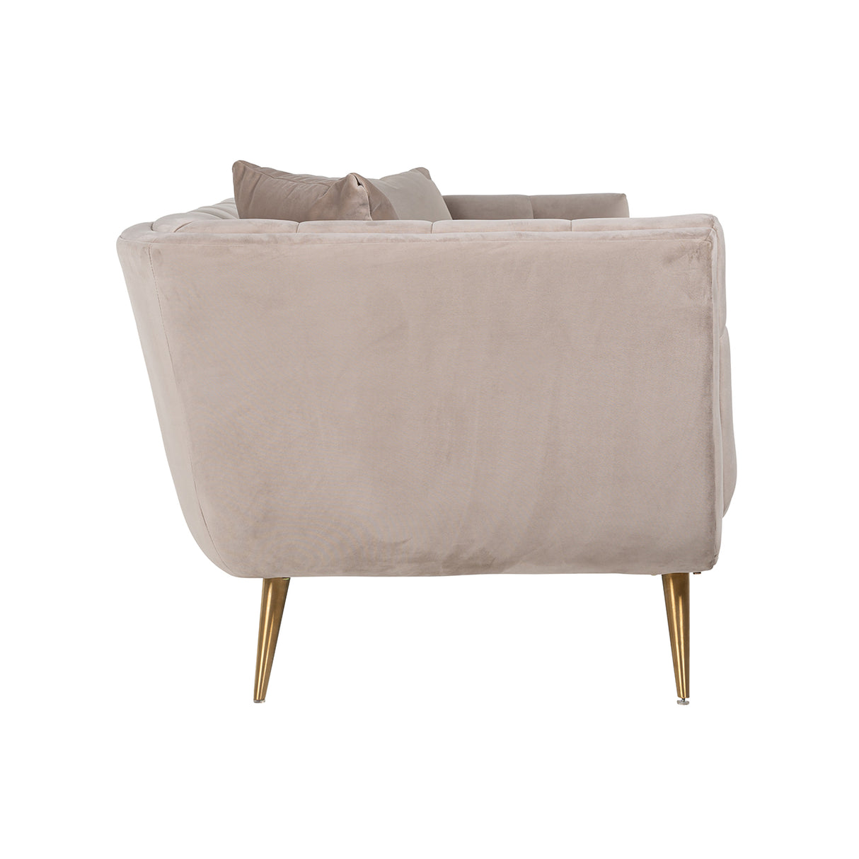 Bank Huxley Khaki velvet / Brushed gold (Quartz Khaki 903) van Richmond Interiors – Luxe comfort op maat van PureWonen. Vraag naar de beste prijs.