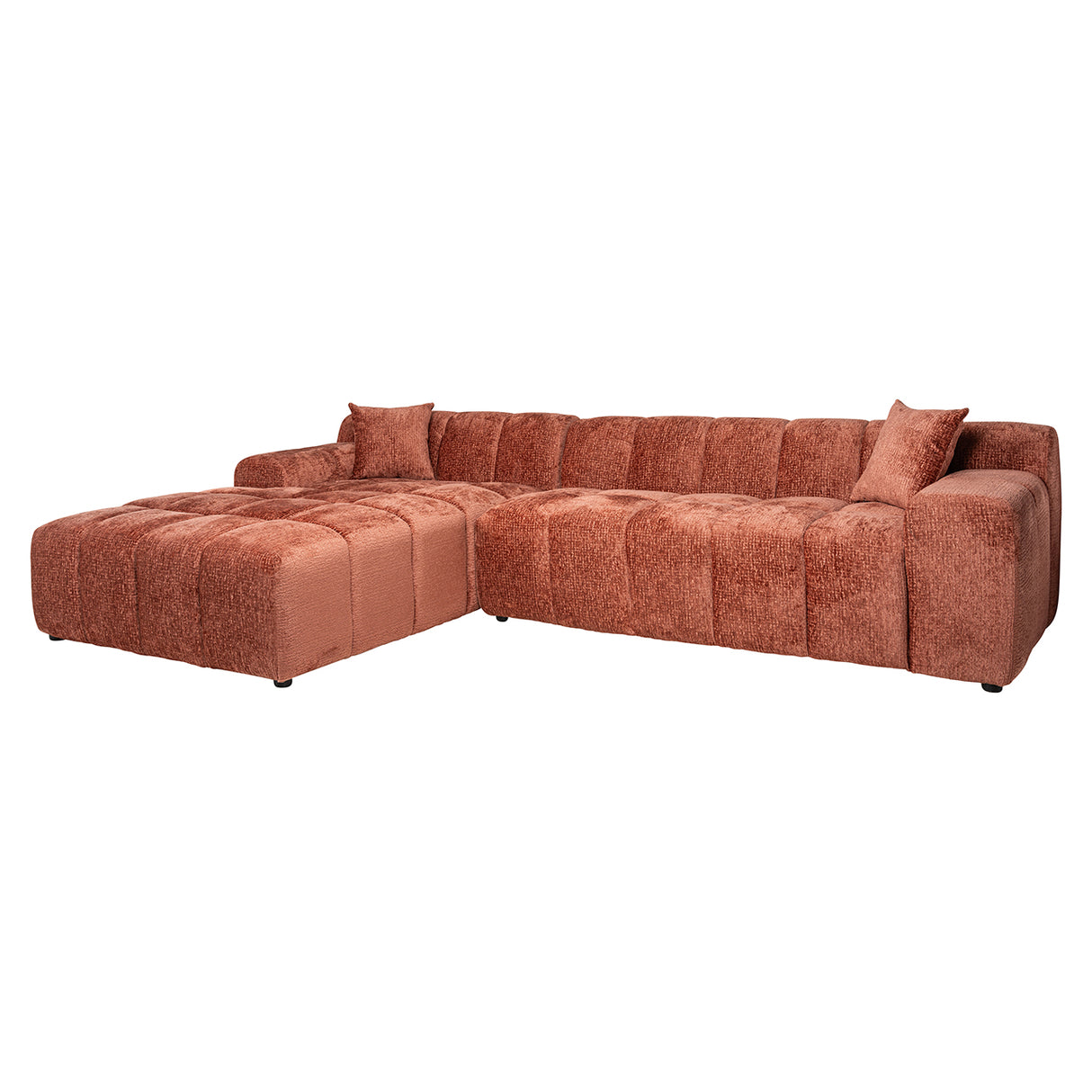 Sofa Cube 3-zits + lounge links (Fusion 92 Blush) van Richmond Interiors – Luxe comfort op maat van PureWonen. Vraag naar de beste prijs.