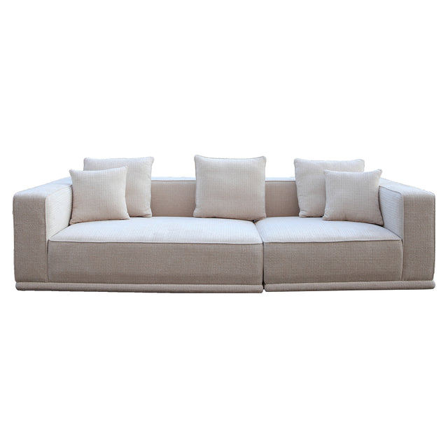 Sofa Lusso 3-zits beige chenille (Niagara 902 beige Chenille) van Richmond Interiors – Luxe comfort op maat van PureWonen. Vraag naar de beste prijs.