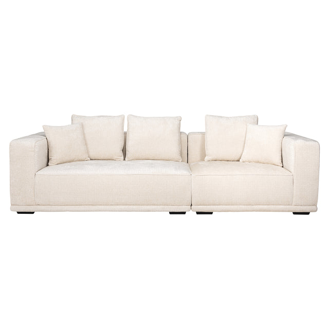 Sofa Lusso 3-zits beige chenille (Niagara 902 beige Chenille) van Richmond Interiors – Luxe comfort op maat van PureWonen. Vraag naar de beste prijs.