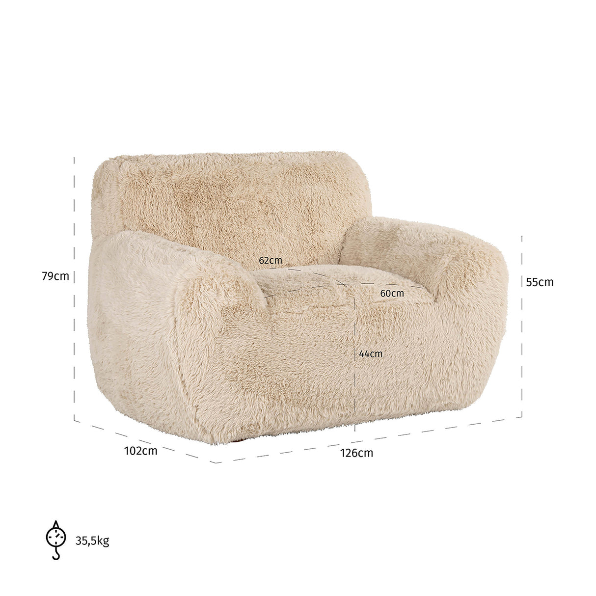 Fauteuil Comfy sand yakety (Yakety Yak Sand) van Richmond Interiors – Luxe comfort op maat van PureWonen. Vraag naar de beste prijs.