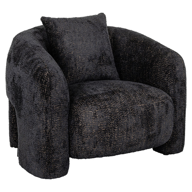Fauteuil Milania lovely black (Be Lovely 17 Black) van Richmond Interiors – Luxe comfort op maat van PureWonen. Vraag naar de beste prijs.