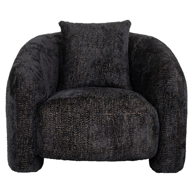 Fauteuil Milania lovely black (Be Lovely 17 Black) van Richmond Interiors – Luxe comfort op maat van PureWonen. Vraag naar de beste prijs.
