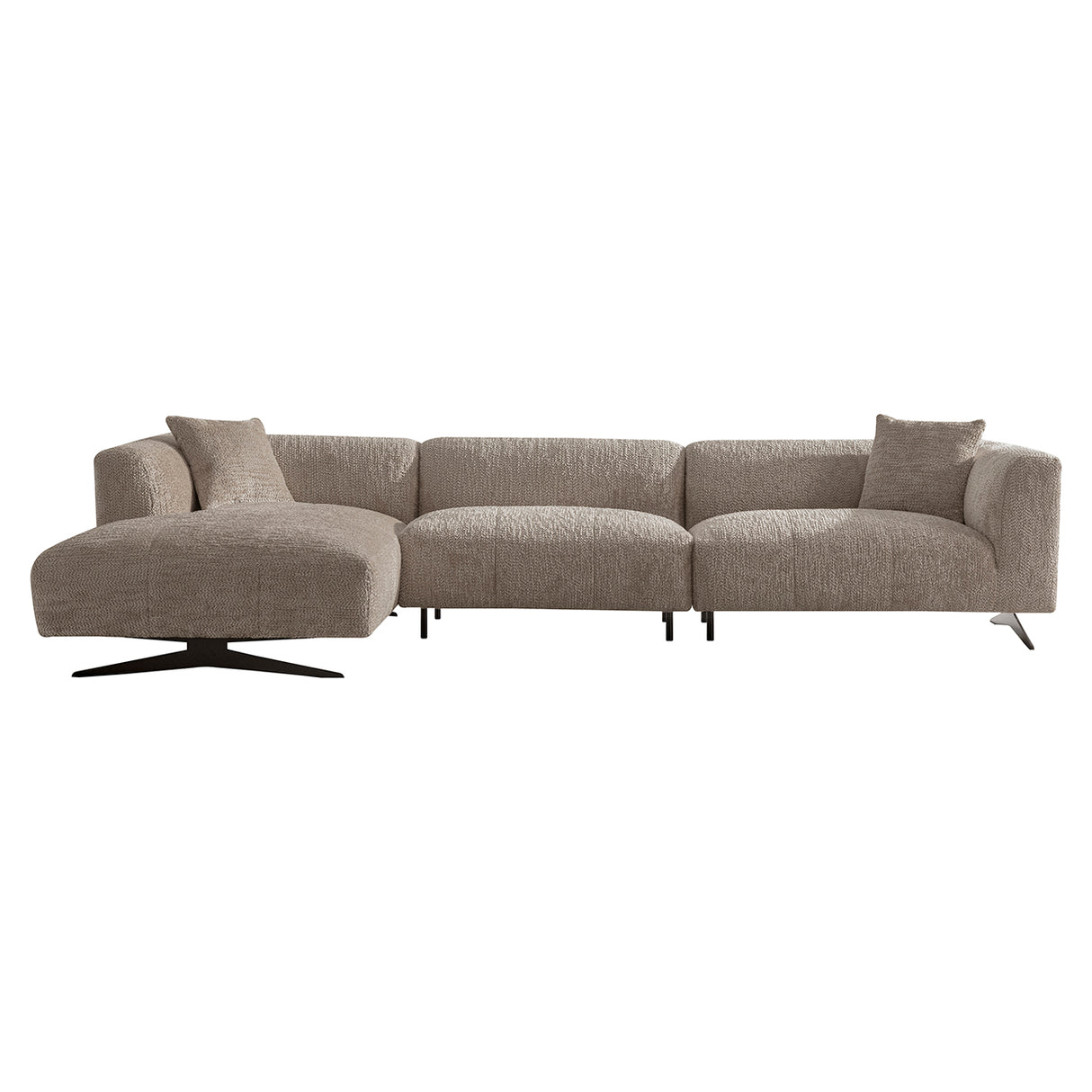 Bank Hoxton 3-zits + lounge links (Be Lovely 170 Beige) van Richmond Interiors – Luxe comfort op maat van PureWonen. Vraag naar de beste prijs.